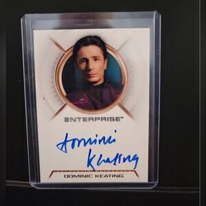 Star Trek Enterprise Autograph Card Dominic Keating as Malcolm Reed